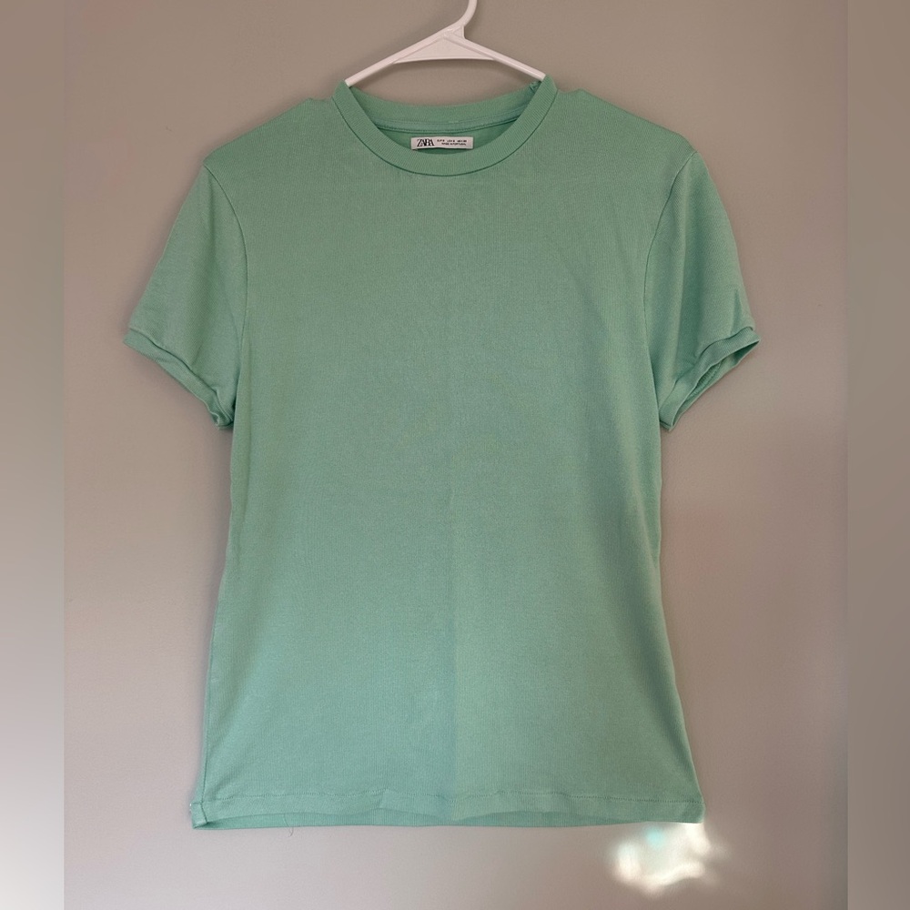Zara Light Green Top, Super Soft! Women’s size small